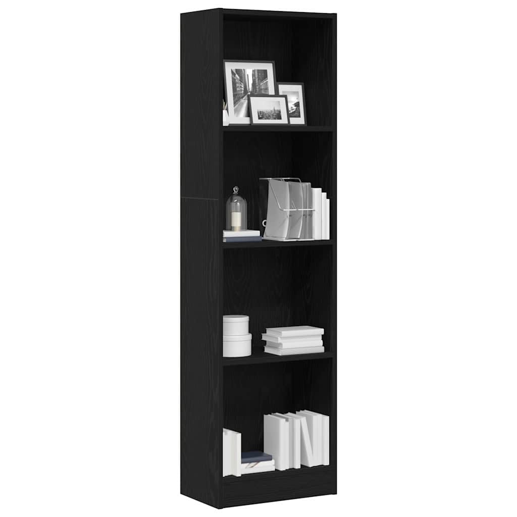 Estante 40x24x143 cm derivados de madeira carvalho preto
