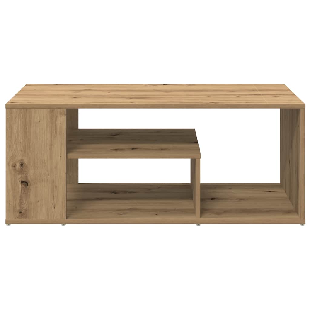 Mesa de centro em carvalho artesanal 100x50x40 cm