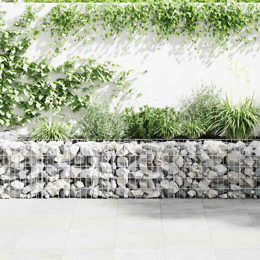 Muro gabião com tampas aço galvanizado 600x50x50 cm