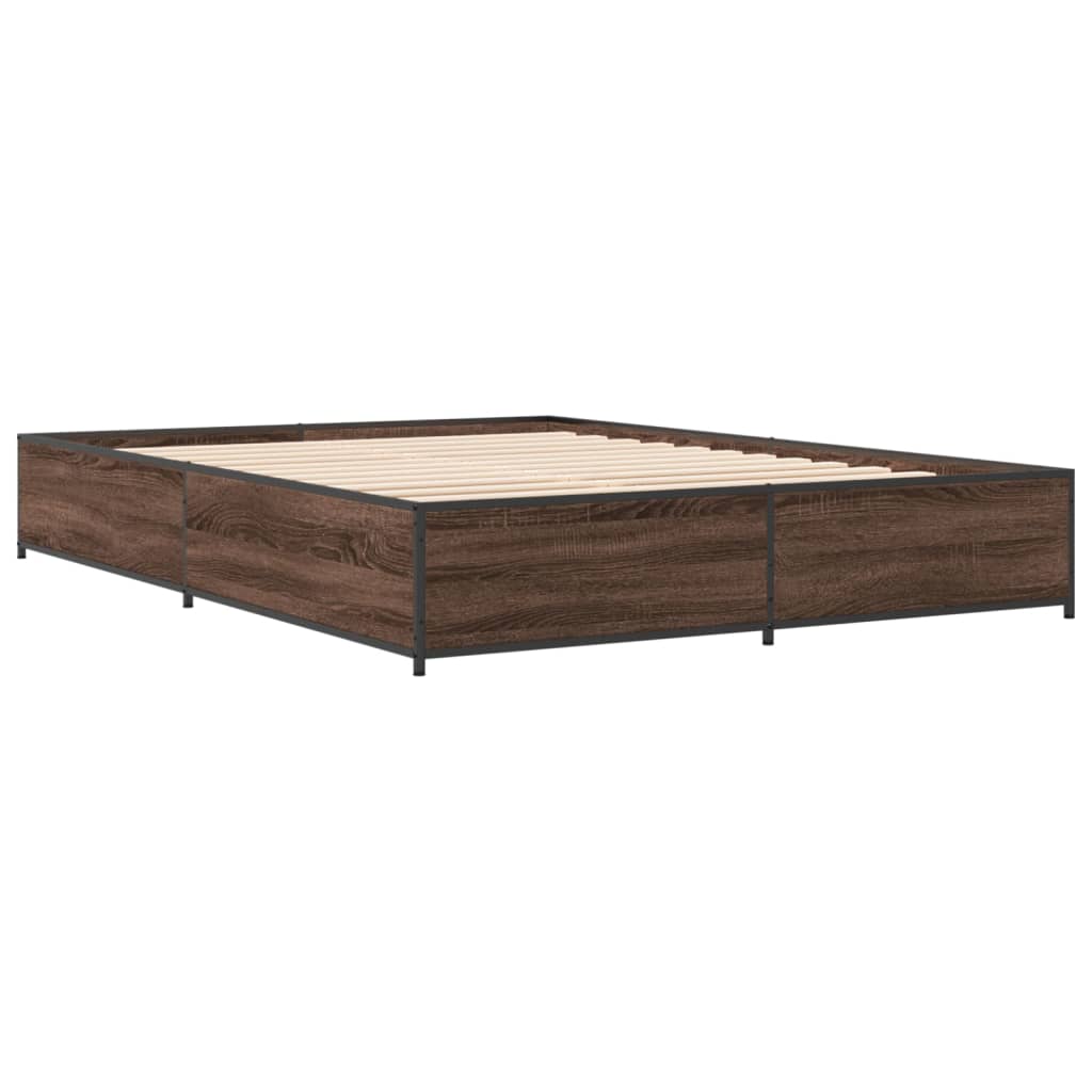 Estrutura de cama 120x190cm derivados madeira/metal