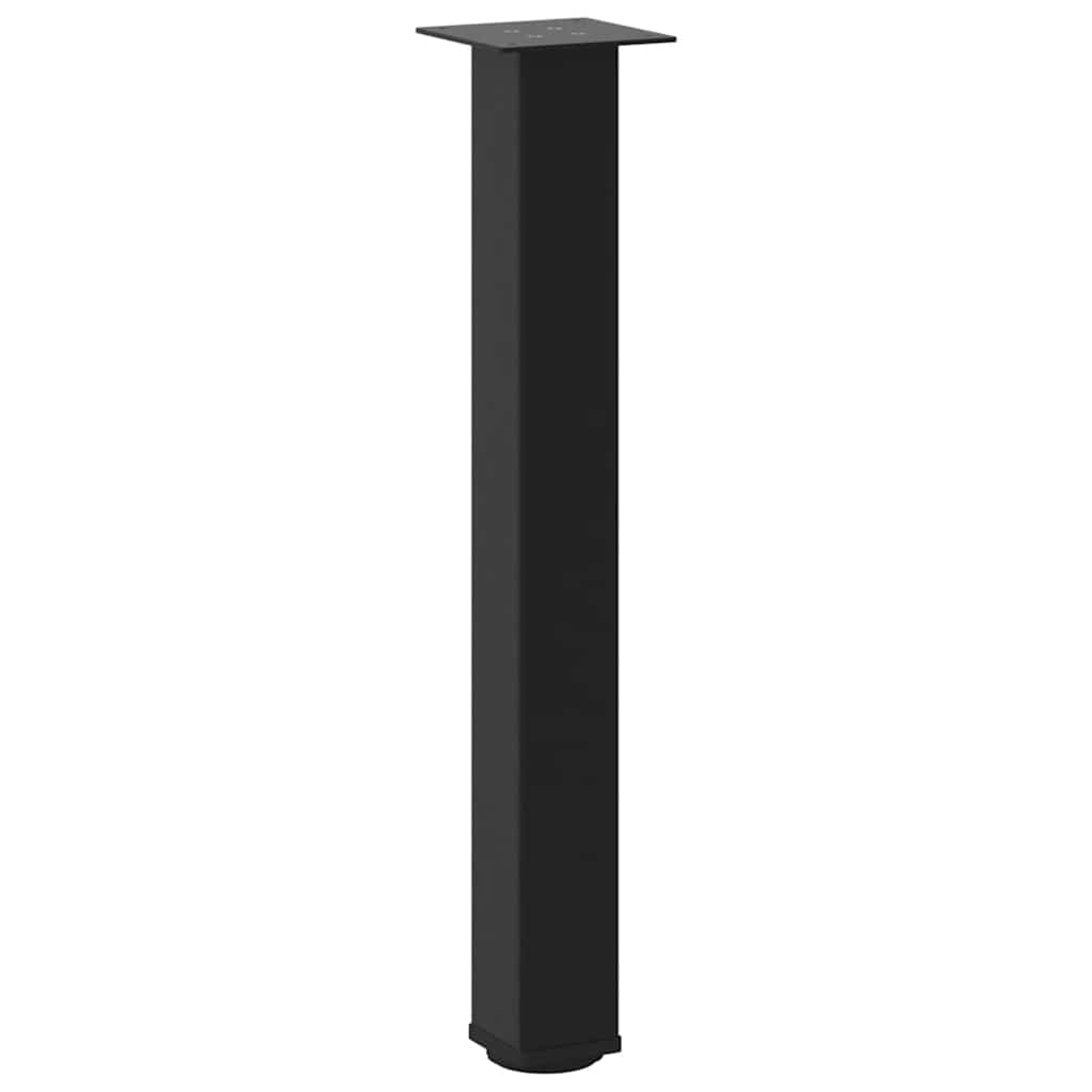 Pés de mesa de console 4 peças, preto, 72-74 cm, aço