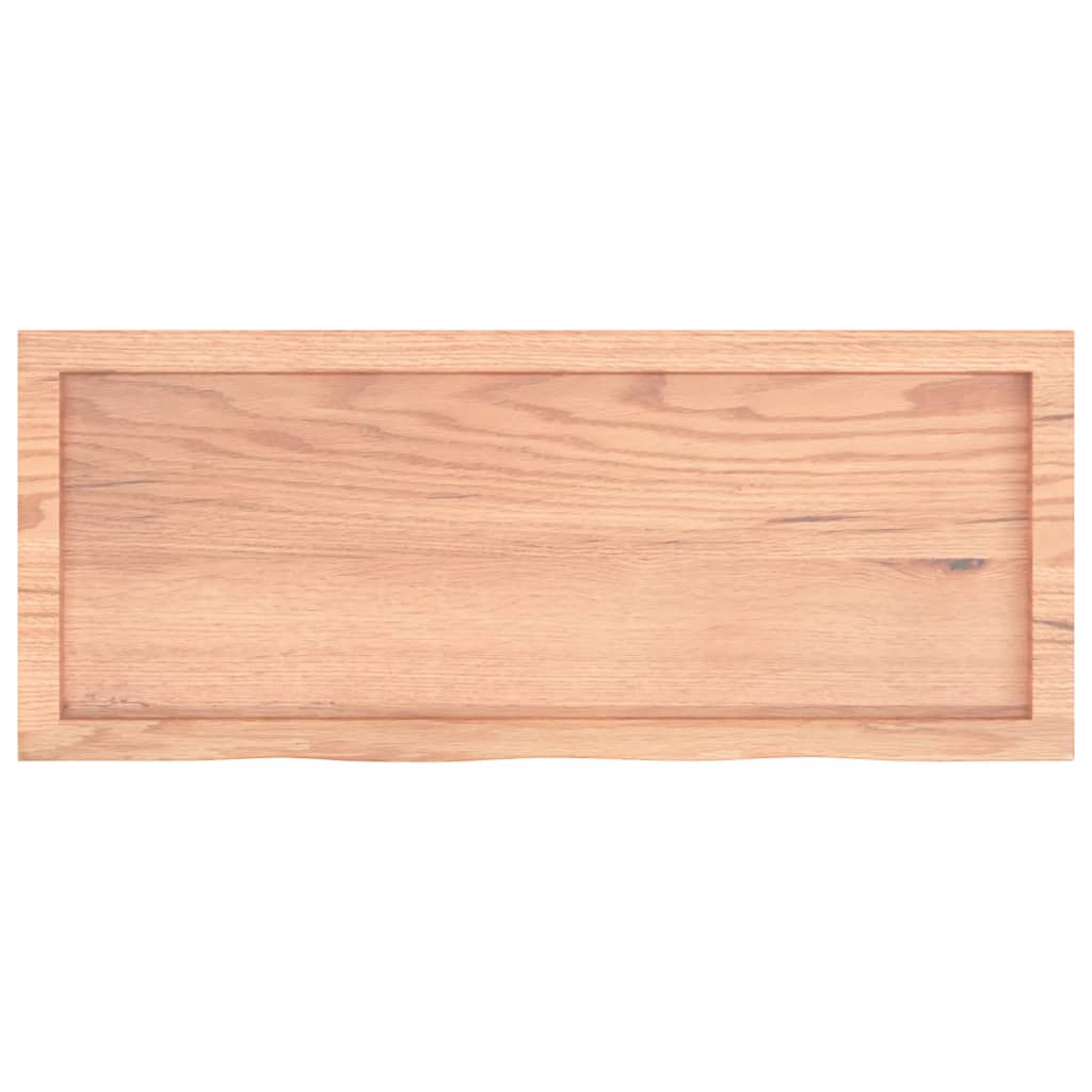 Bancada p/ wc 100x40x(2-4) cm madeira maciça tratada castanho