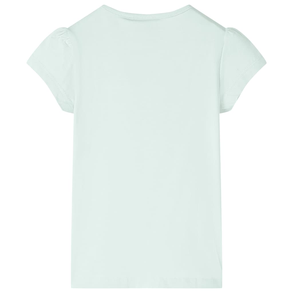 T-shirt infantil menta-claro 116