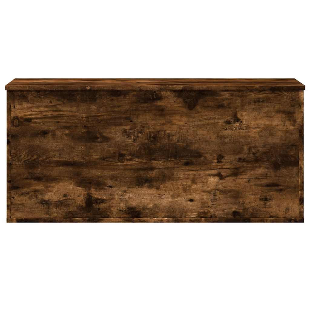 Caixa de arrumação 100x42x46 cm deriv. madeira carvalho fumado