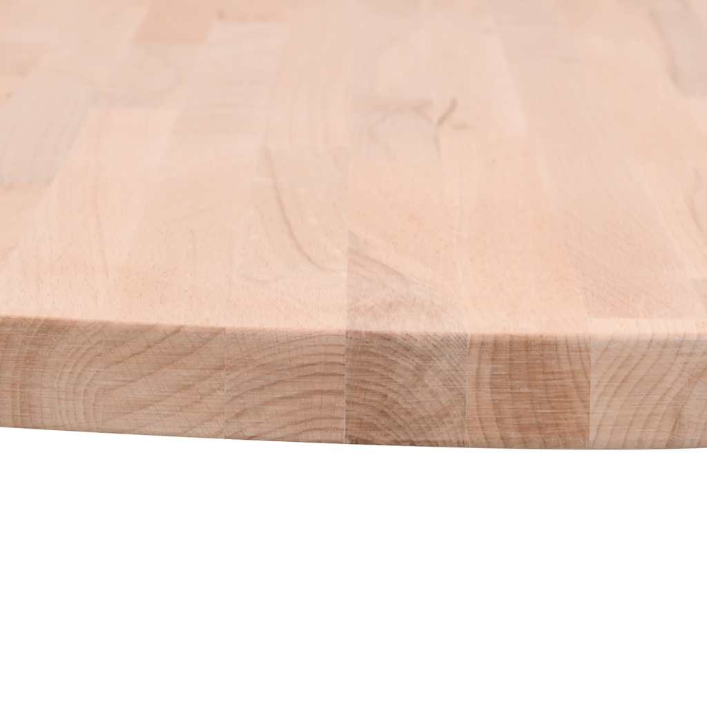 Tampo de mesa redondo ø80x2,5 cm madeira de faia maciça