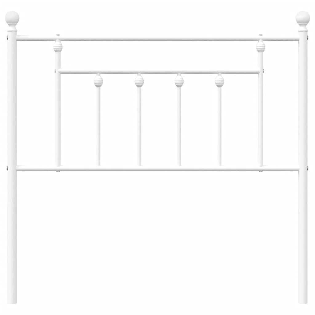Cabeceira de substituição 90 cm metal branco