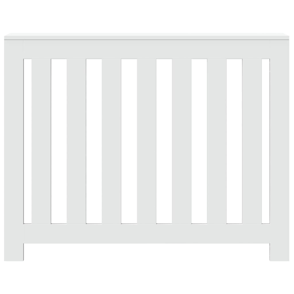 Cobertura de radiador 104x20x82 cm derivados de madeira branco