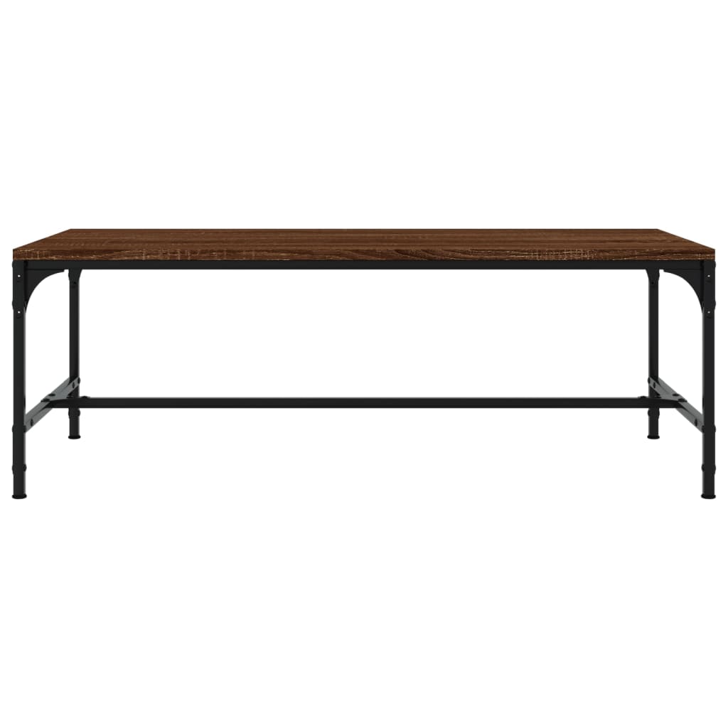 Mesa de centro 100x50x35 cm derivados madeira carvalho castanho