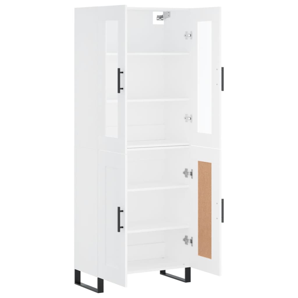 Armário alto 69,5x34x180 cm derivados de madeira branco