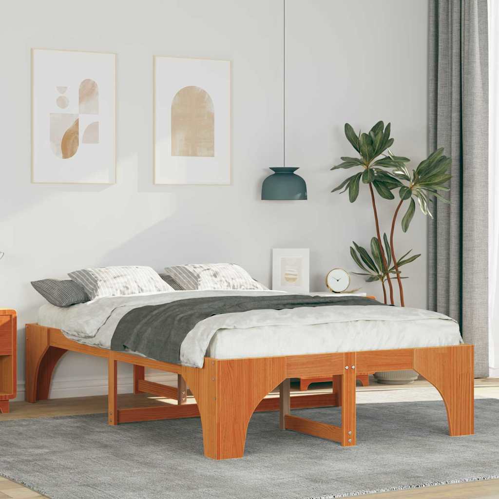 Estrutura da cama castanho 120 x 200 cm