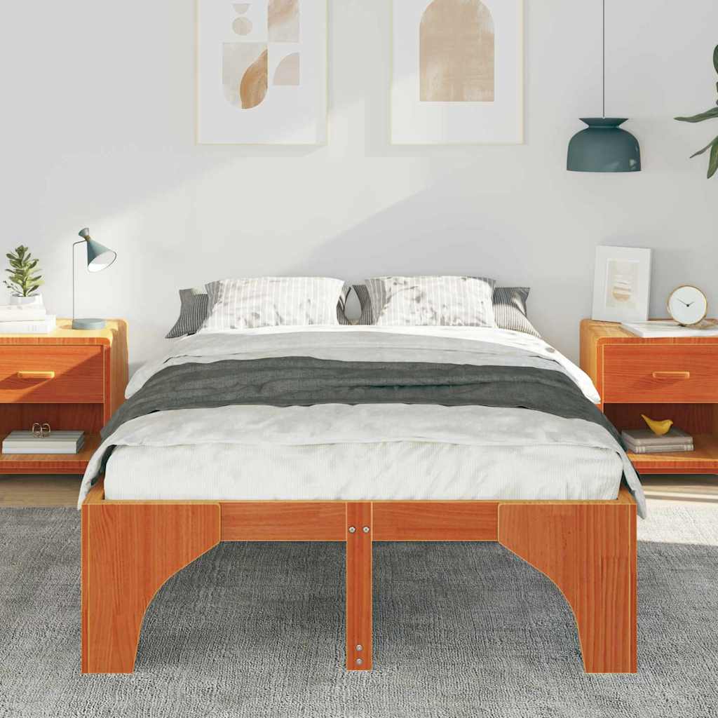 Estrutura da cama castanho 120 x 200 cm