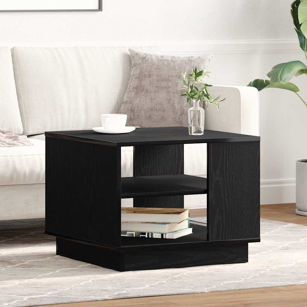 Mesa de centro carvalho preto 55 x 55 x 42 cm