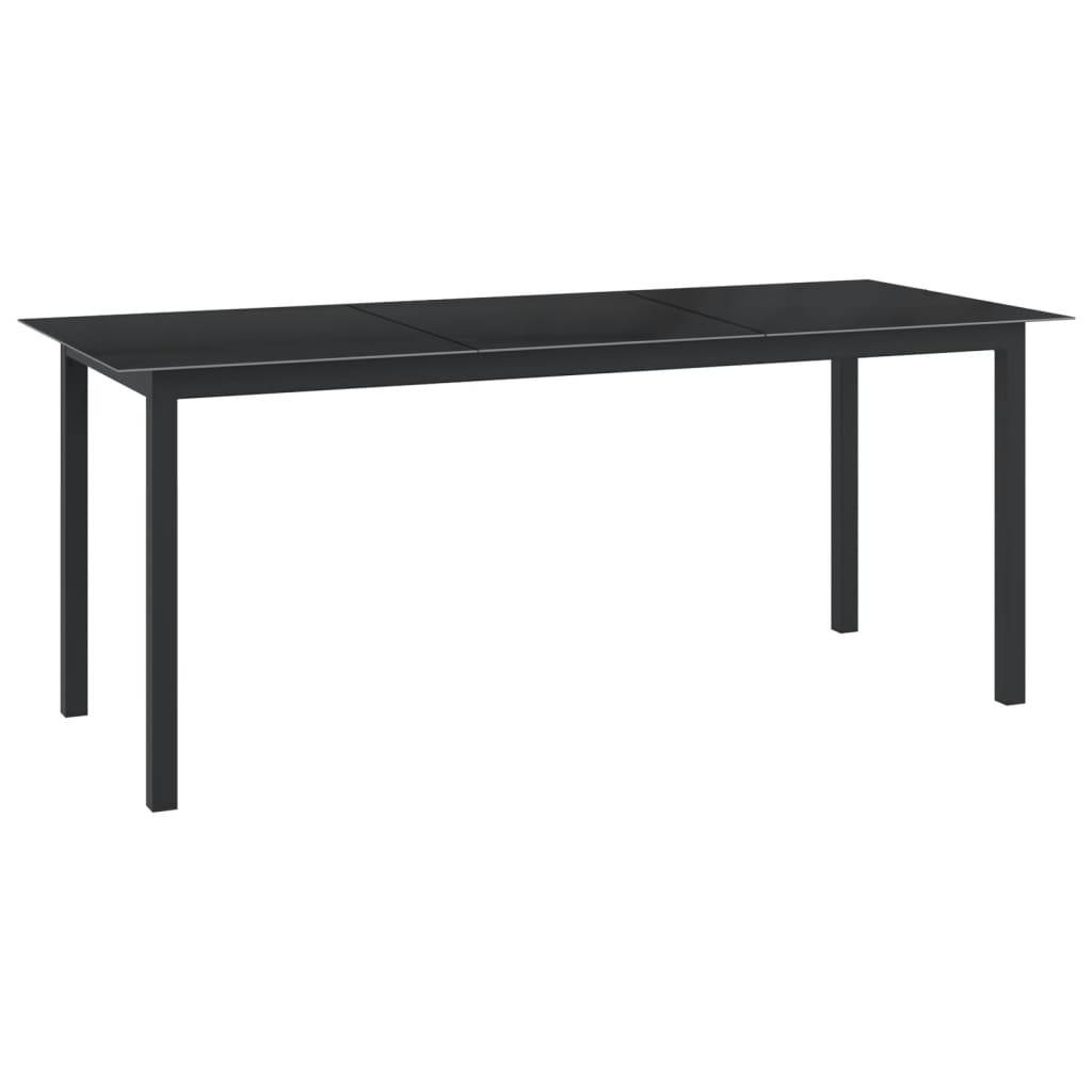 9 Pcs conjunto de jantar para jardim alumínio antracite