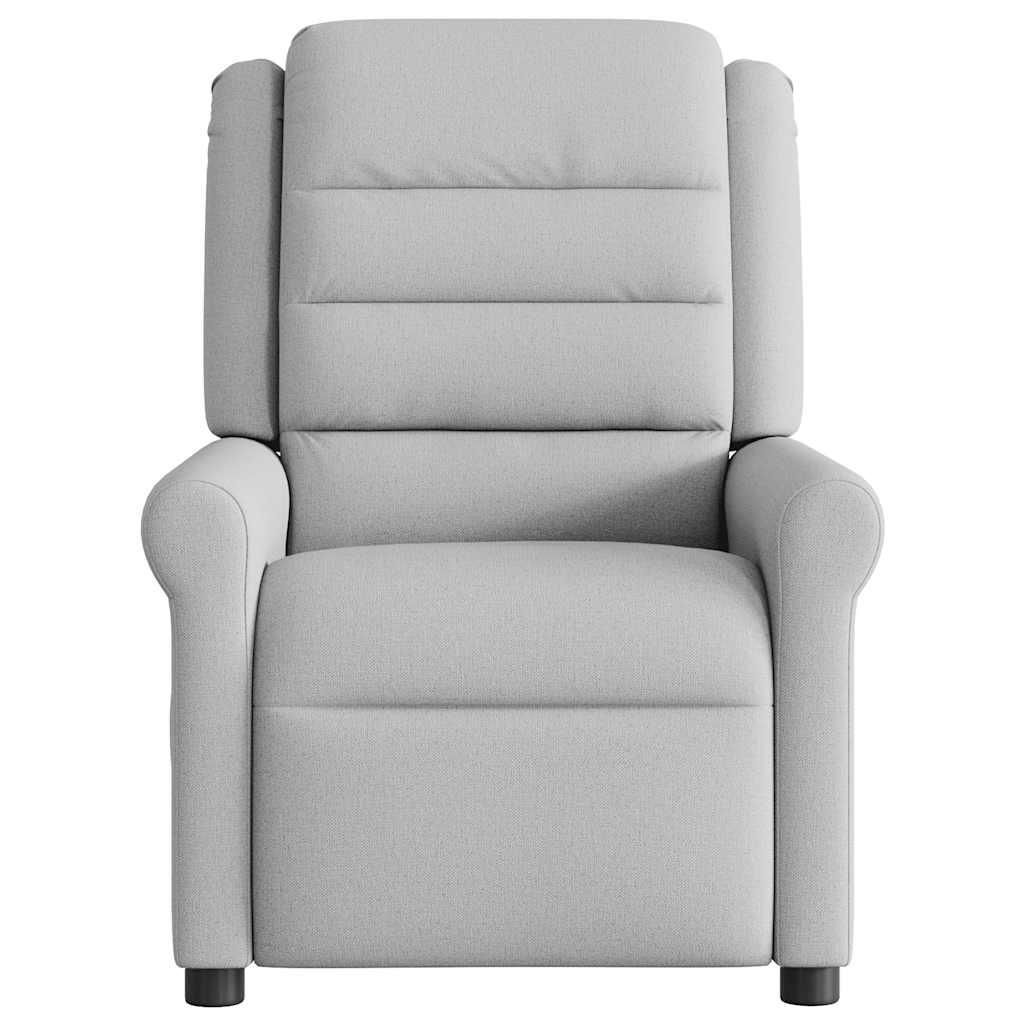 Cadeira de massagem reclinável tecido cinzento