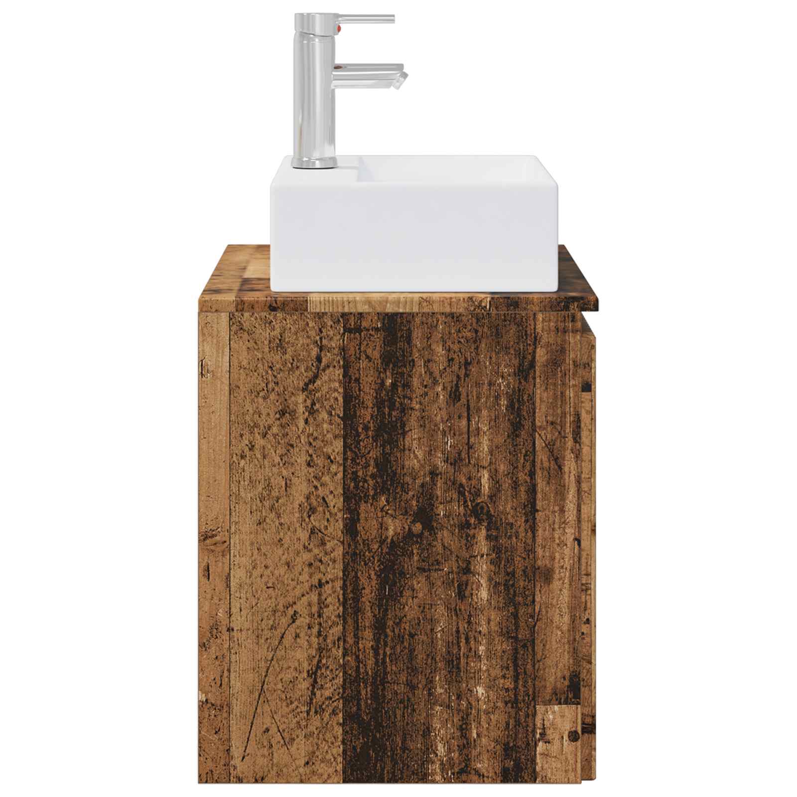 Vaidade com pia suspensa madeira antiga 49,5 x 41 x 62,5 cm