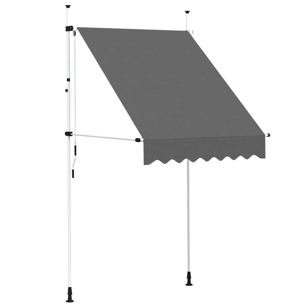 Toldo retrátil manual 150 cm antracite