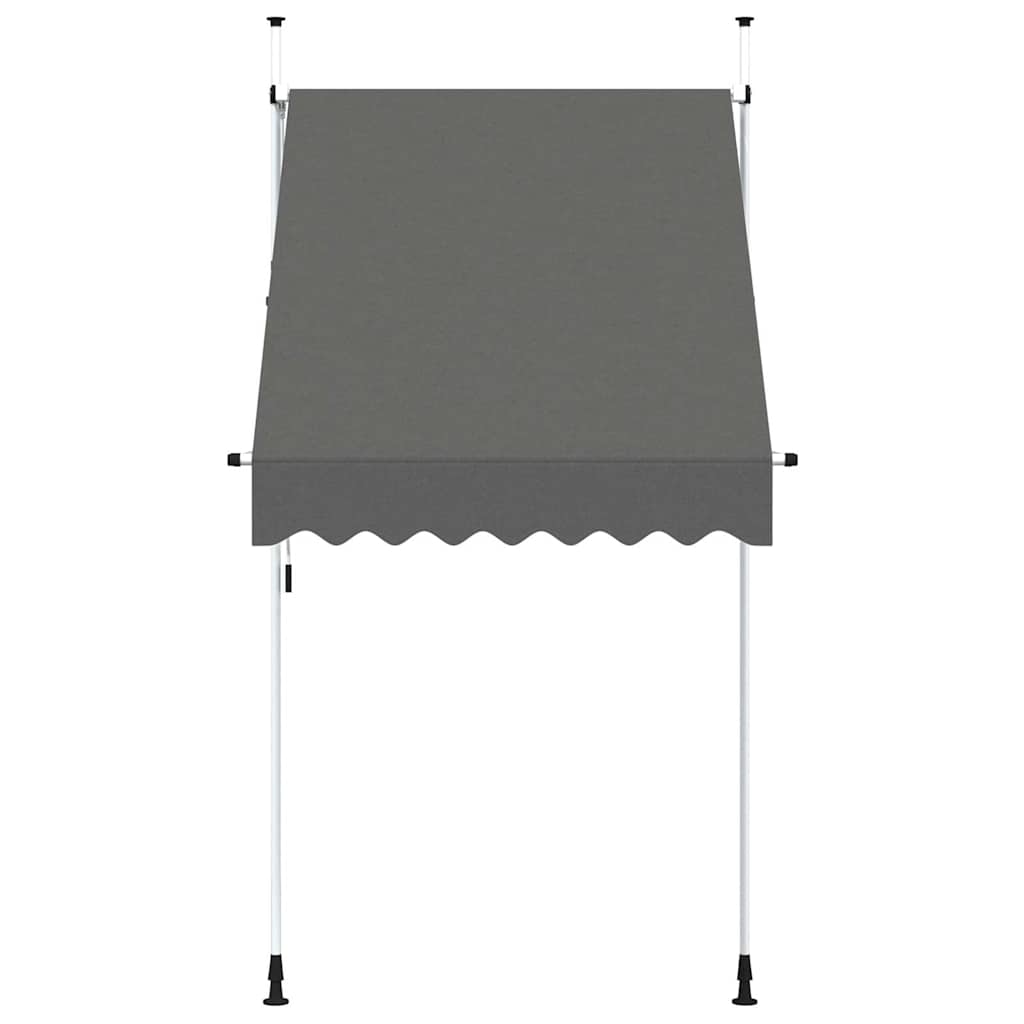 Toldo retrátil manual 150 cm antracite