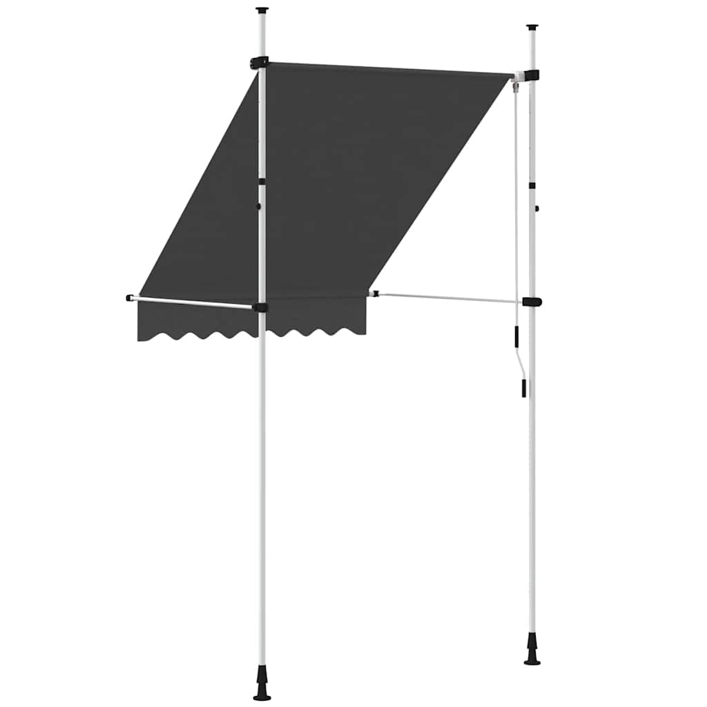 Toldo retrátil manual 150 cm antracite