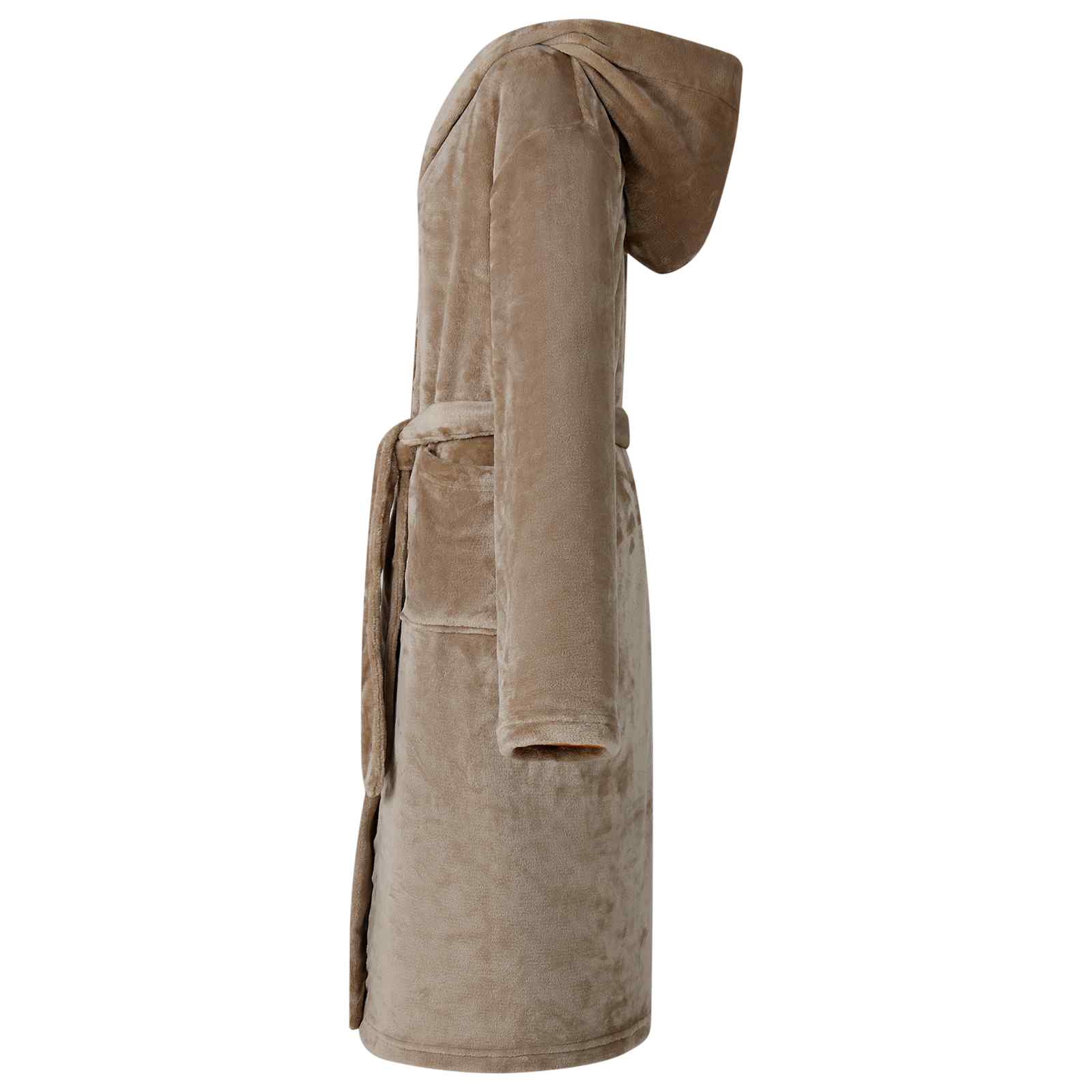 Roupão com capuz camelo xxl flanela