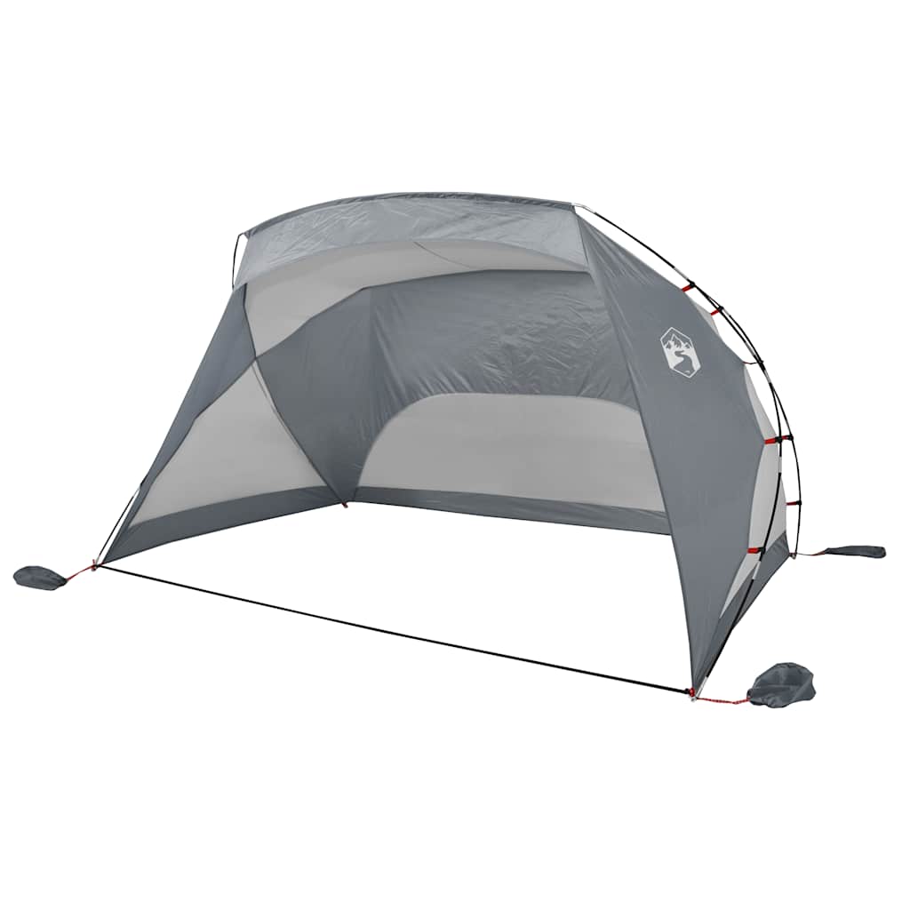 Tenda de praia 274x178x170/148 cm poliéster 185t cinzento