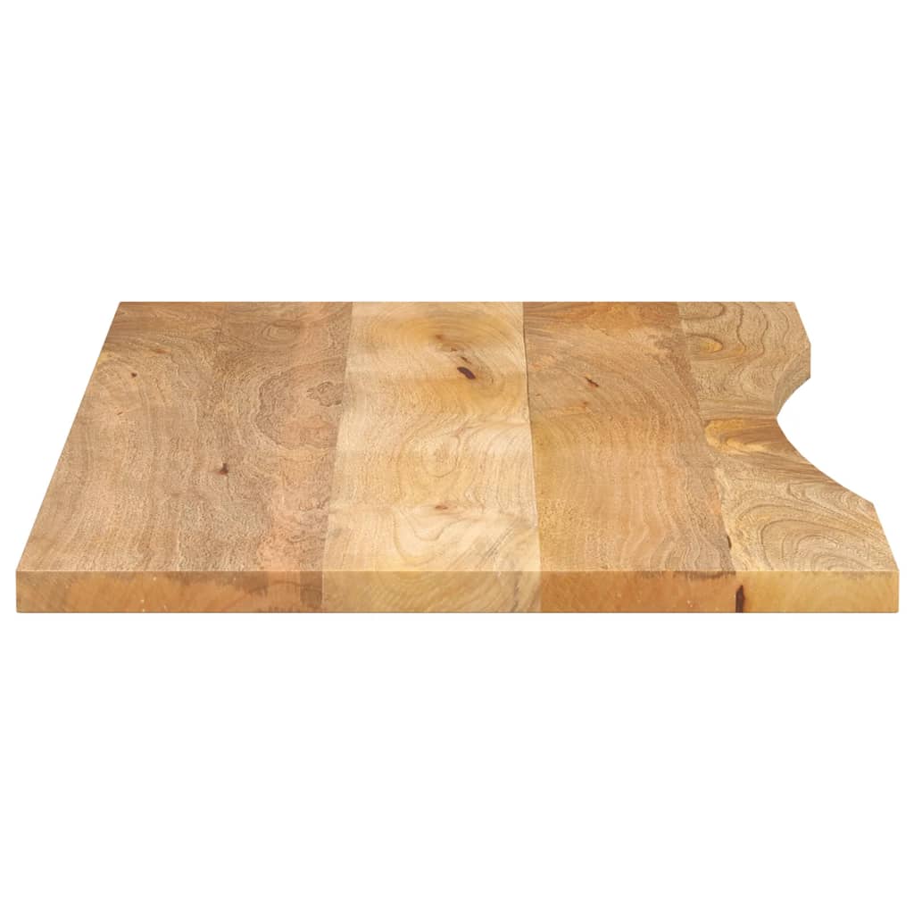 Tampo de mesa com curva 120x60x2,5cm mangueira áspera maciça
