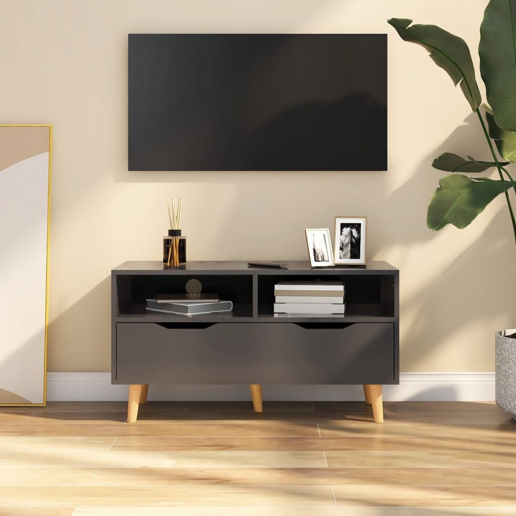 Móvel de TV 90x40x48,5 cm derivados de madeira cinza