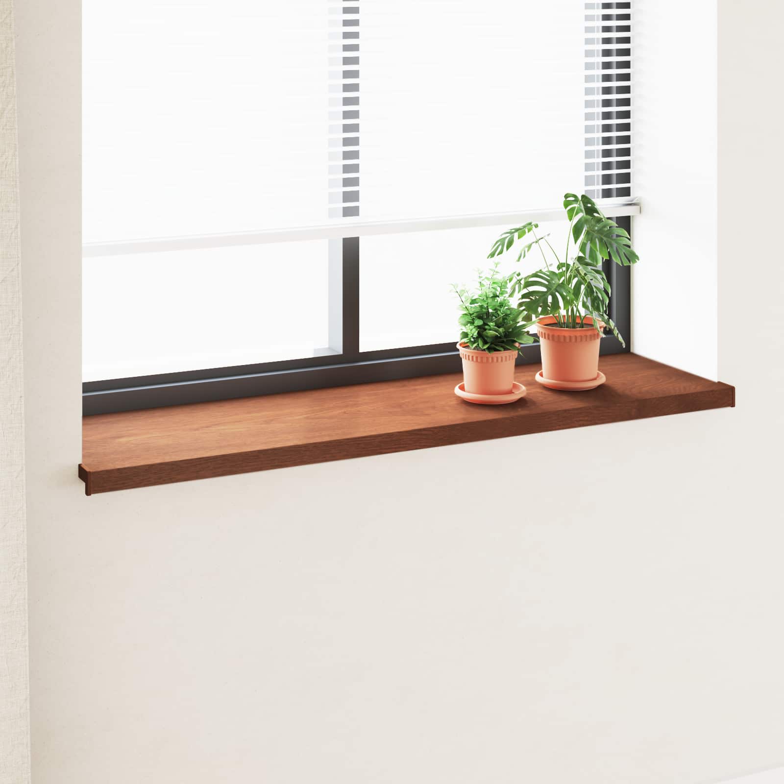 Soleira de janela madeira marrom 160 x 45 x 4,5 cm PVC