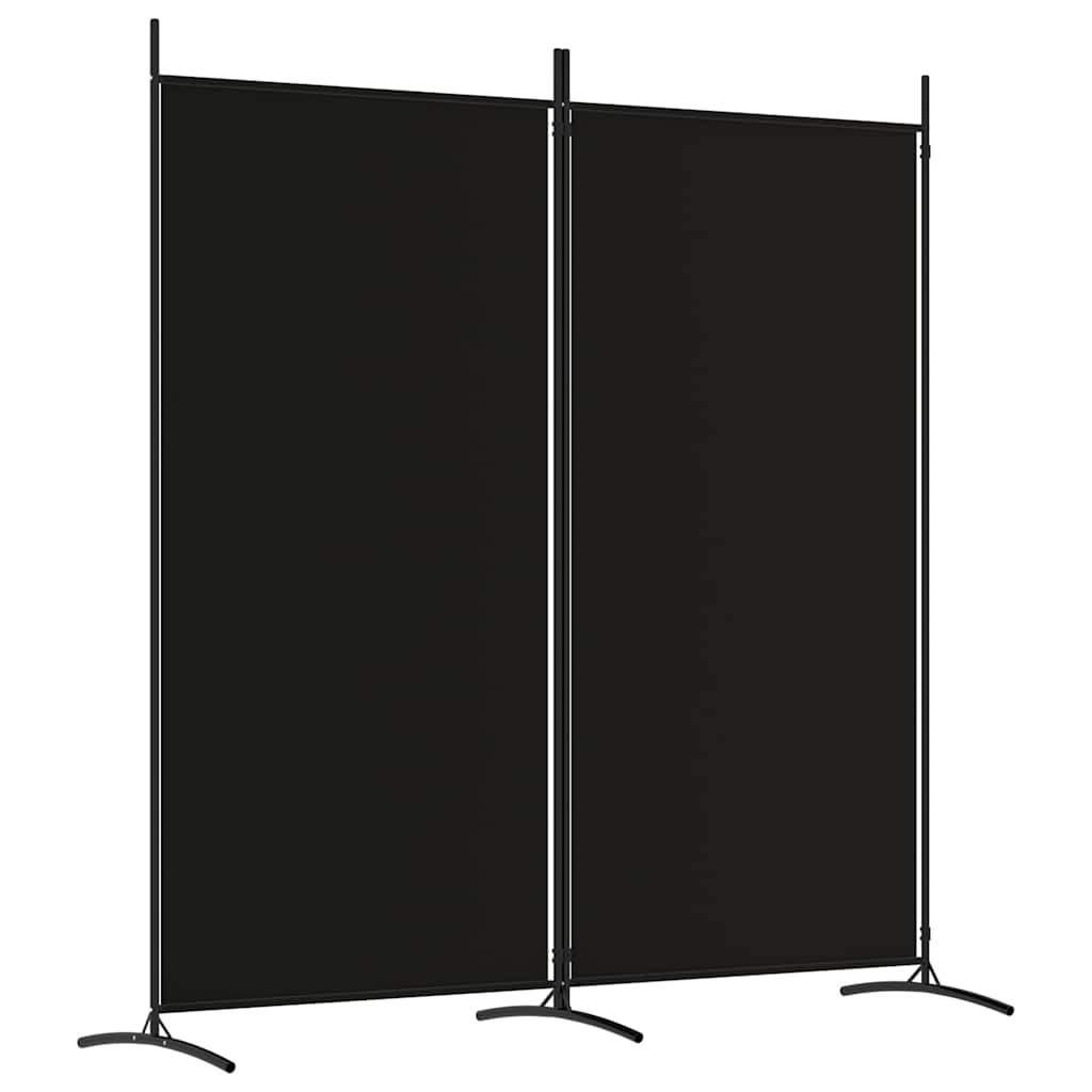Divisória de quarto com 2 painel 175x180 cm preto tecido
