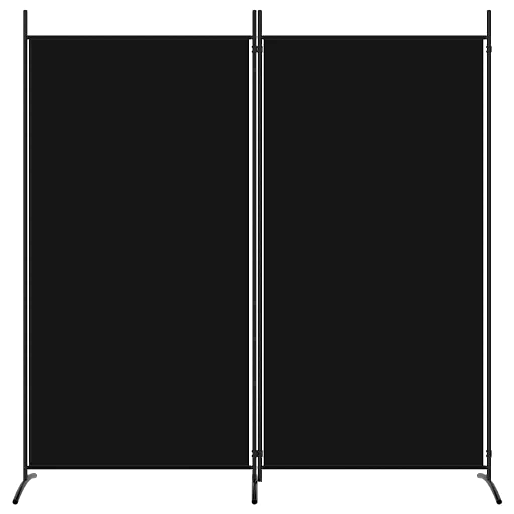 Divisória de quarto com 2 painel 175x180 cm preto tecido