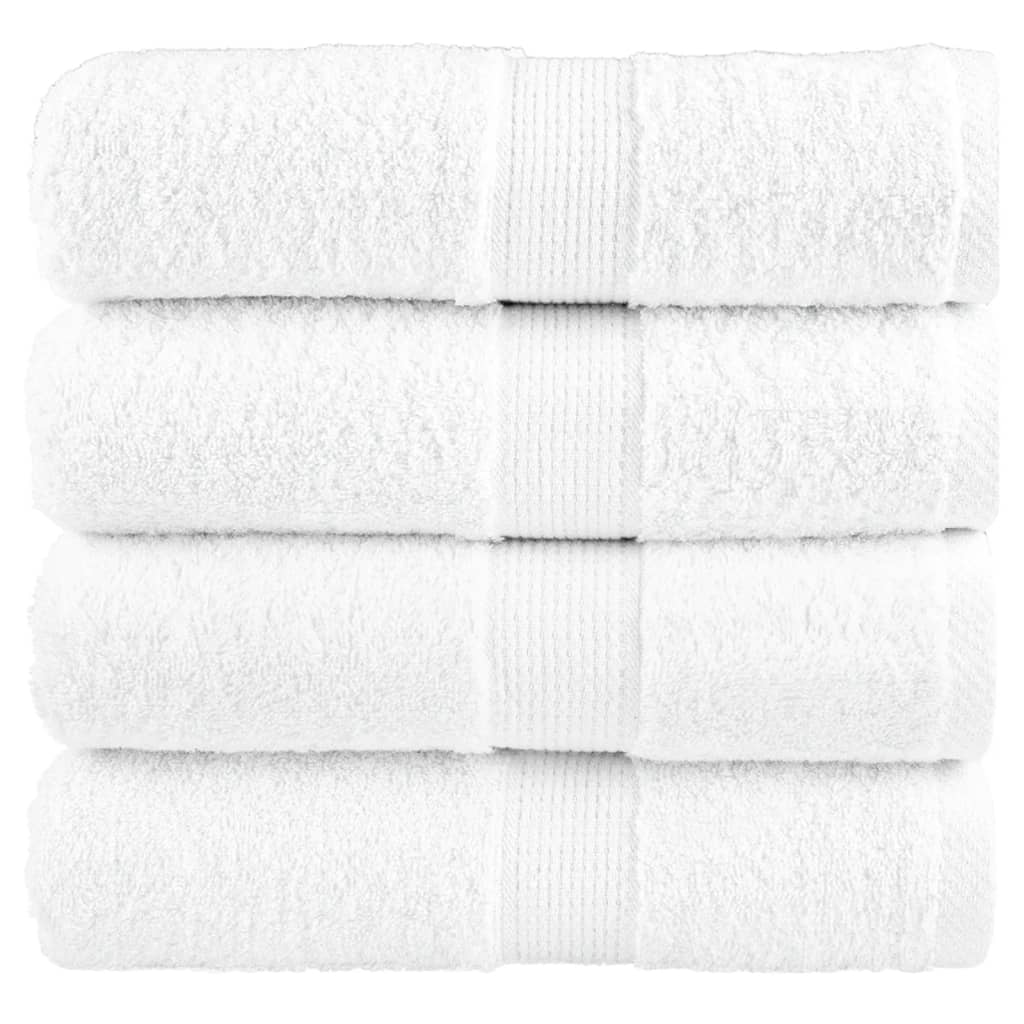 Toalhas de bidé premium solund 4 pcs 30x50 cm 600 gsm branco