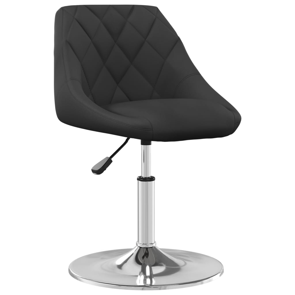 Cadeiras de jantar giratórias 6 pcs veludo preto