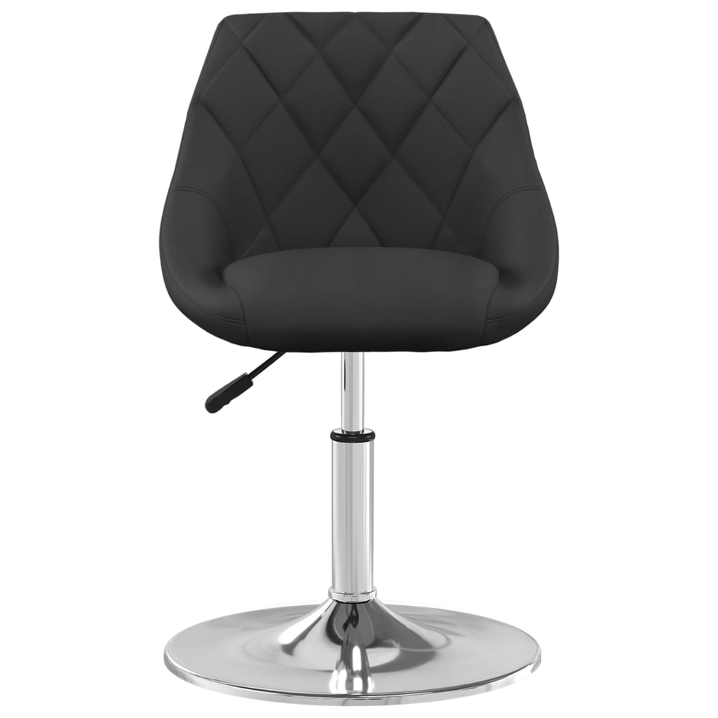 Cadeiras de jantar giratórias 6 pcs veludo preto