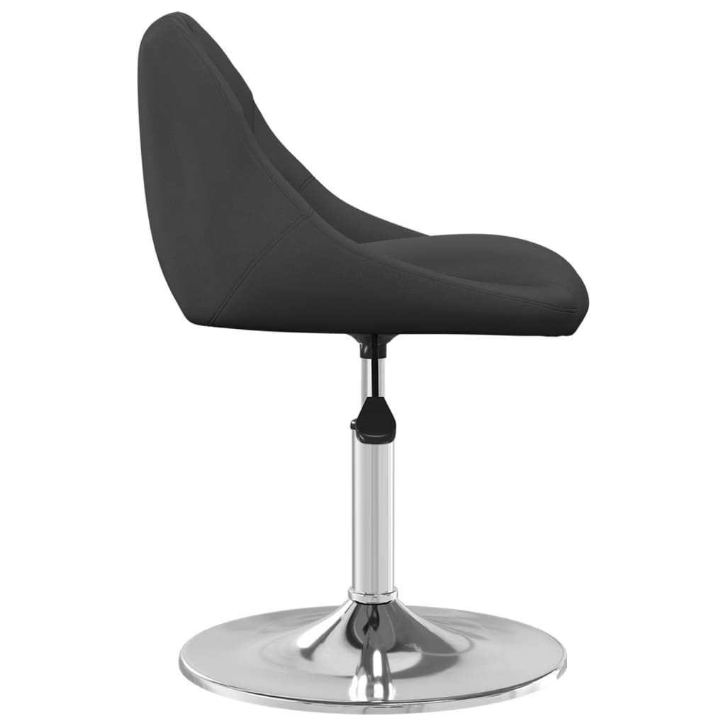 Cadeiras de jantar giratórias 6 pcs veludo preto