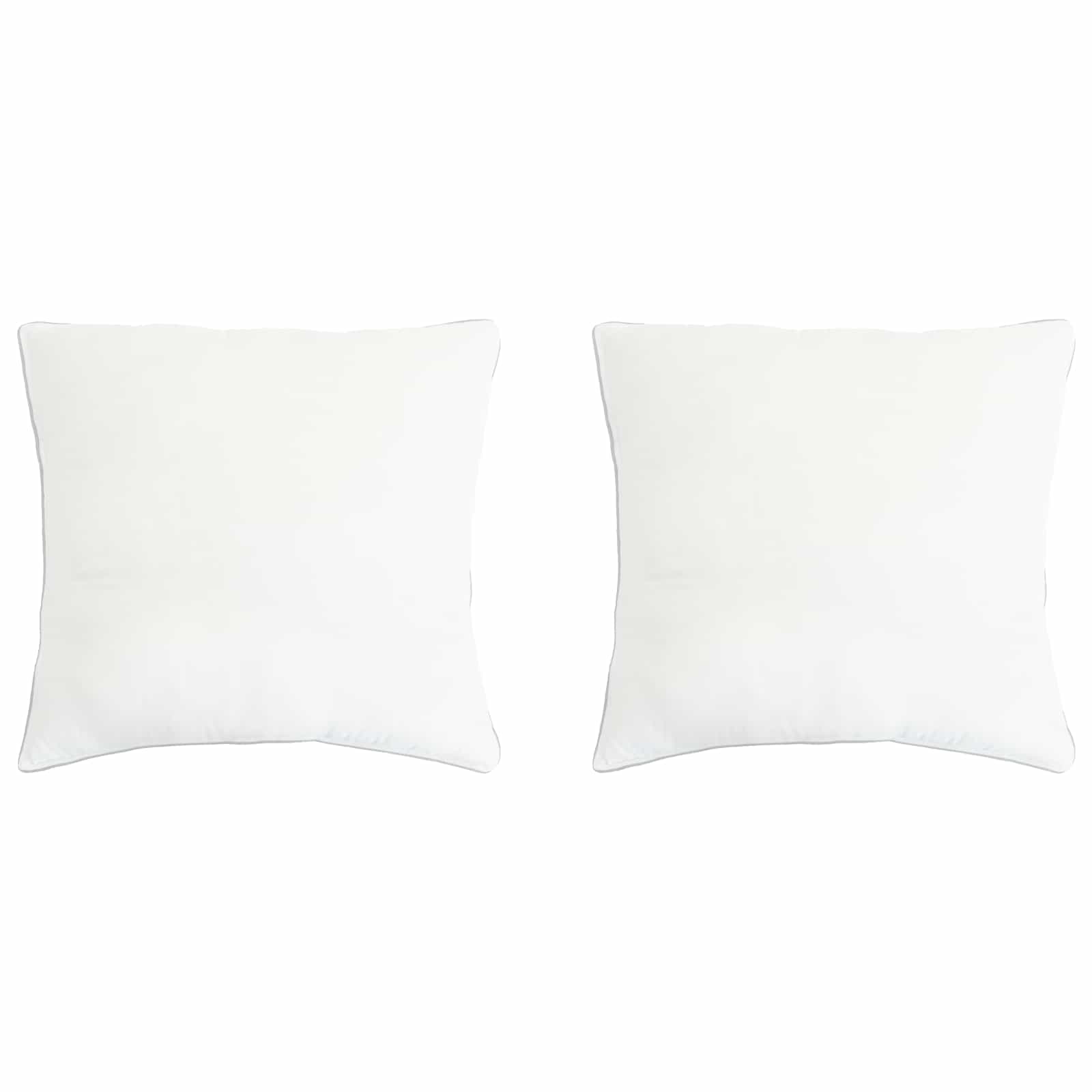 Almofada 2 unid. 50 x 50 cm fibra de bambu branco