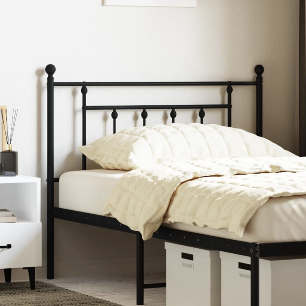 Cabeceira de substituição 107 cm metal preto