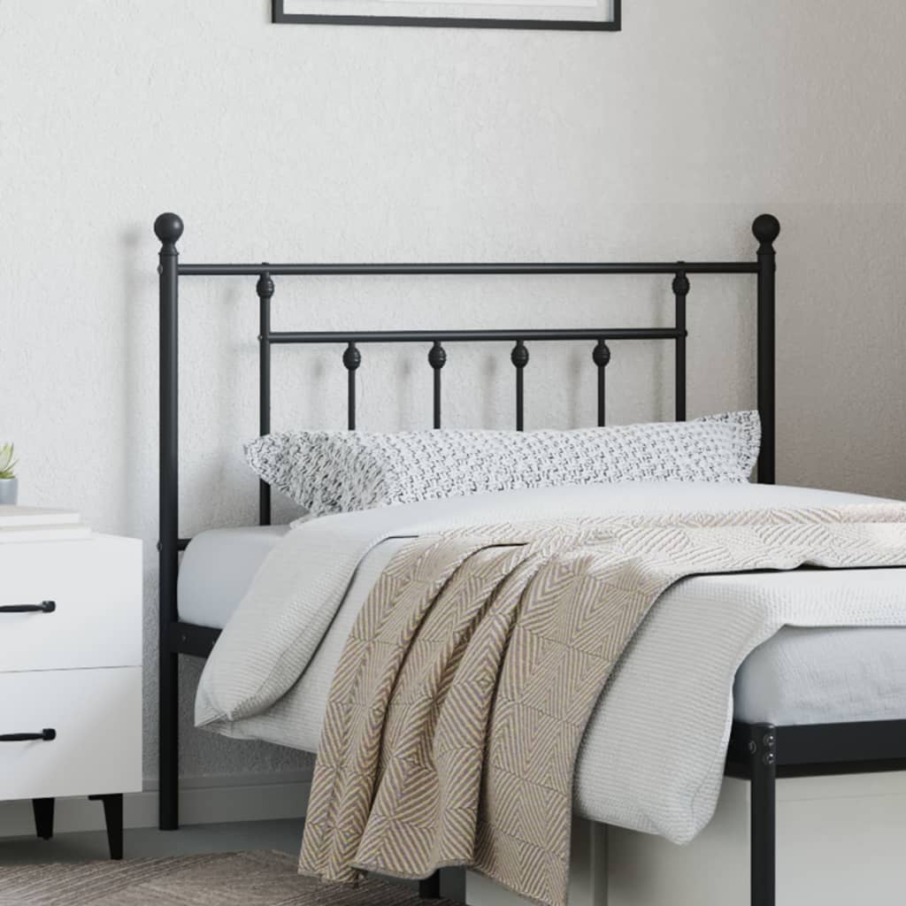 Cabeceira de substituição 107 cm metal preto