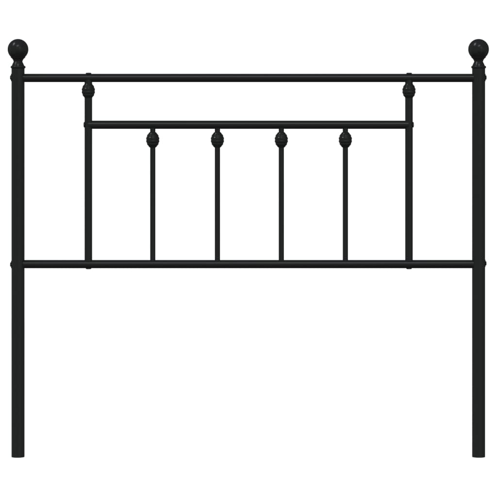 Cabeceira de substituição 107 cm metal preto