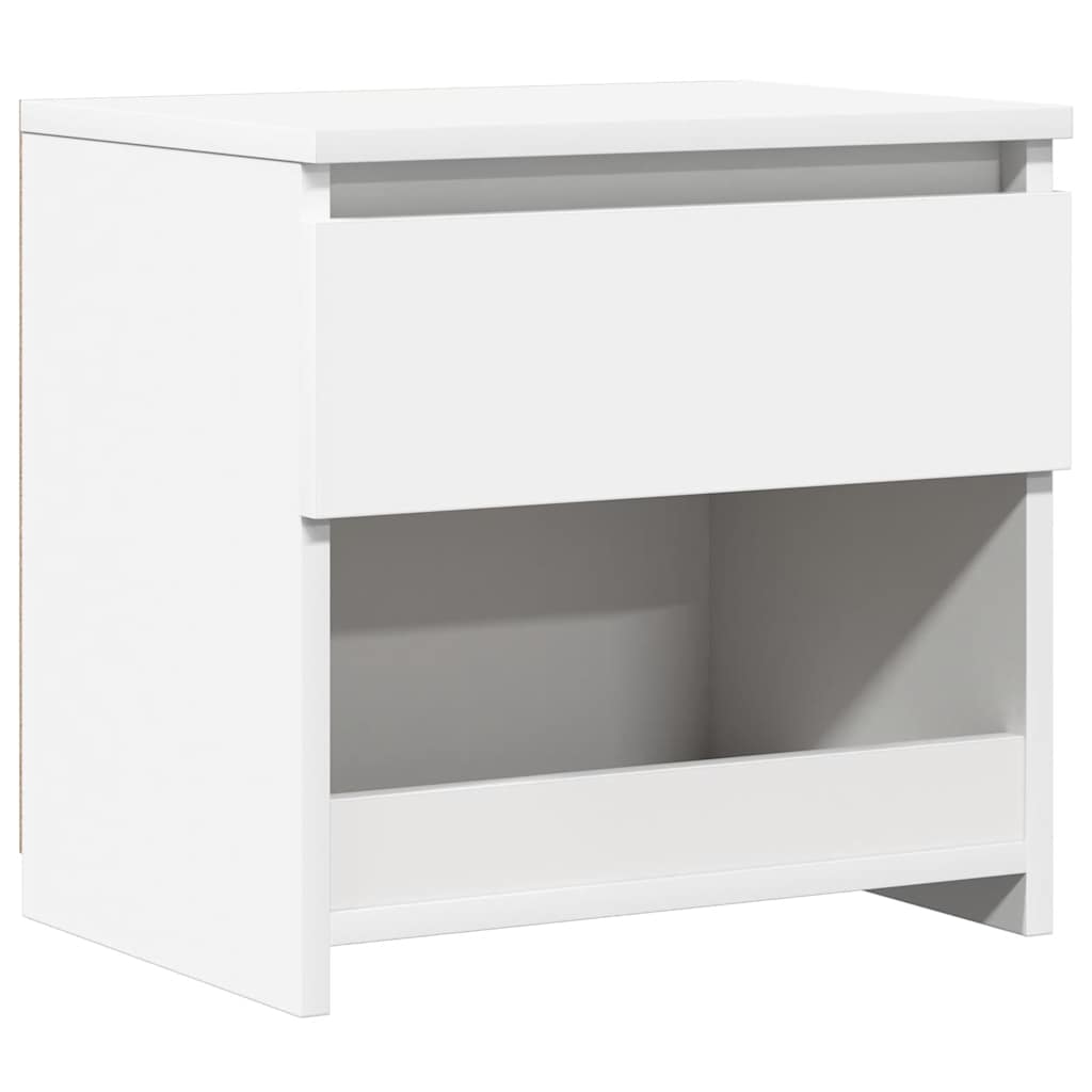 Mesa de cabeceira 40x30x39 cm contraplacado branco
