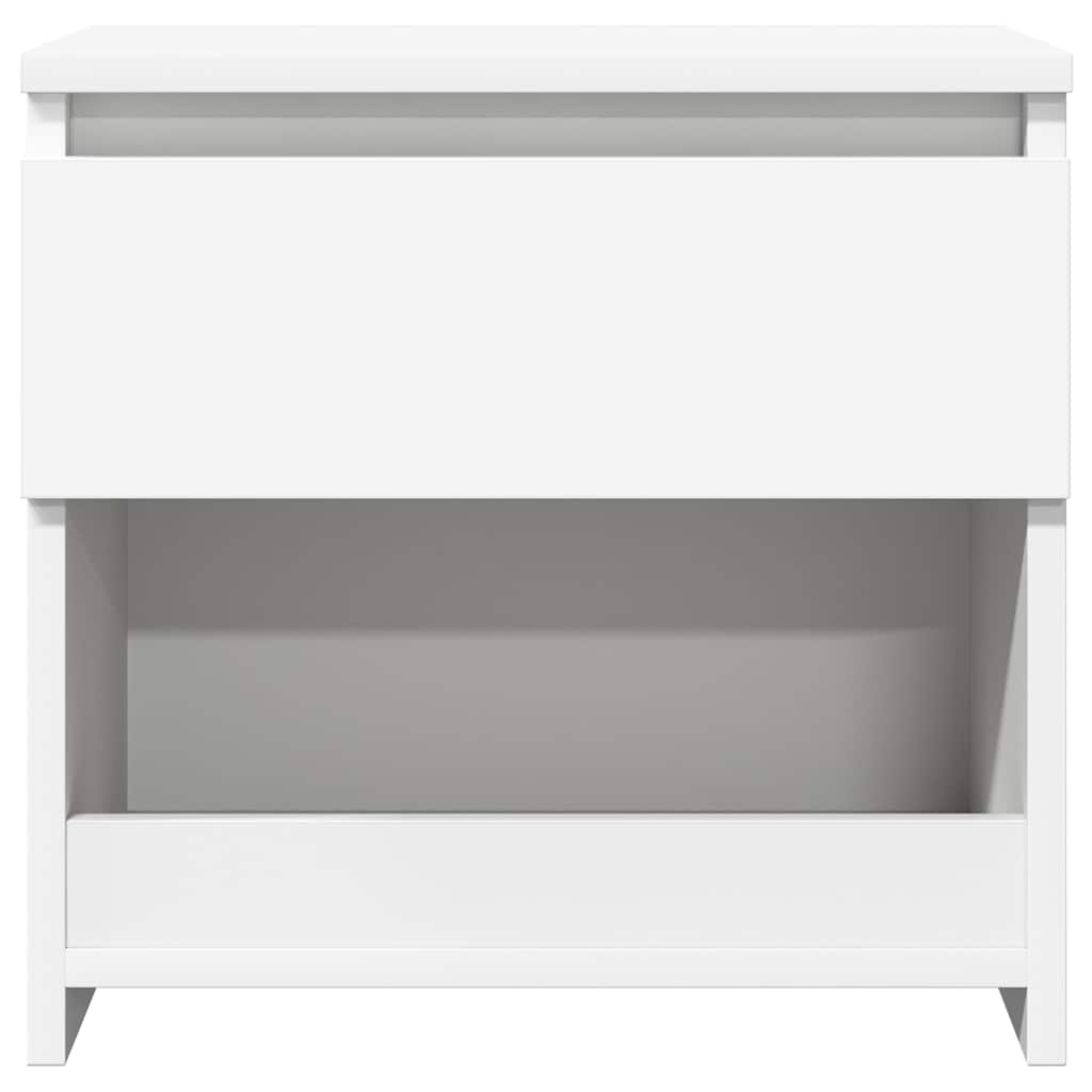 Mesa de cabeceira 40x30x39 cm contraplacado branco