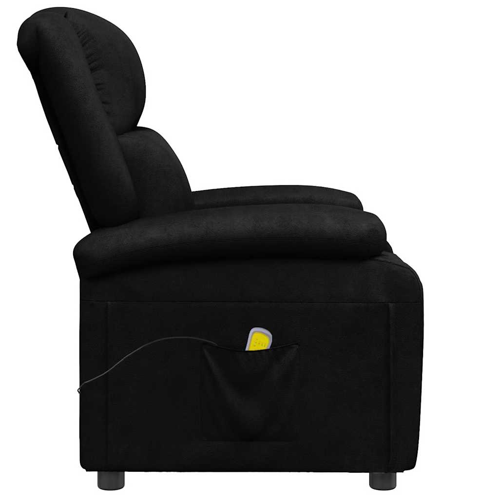 Poltrona de massagens couro artificial preto