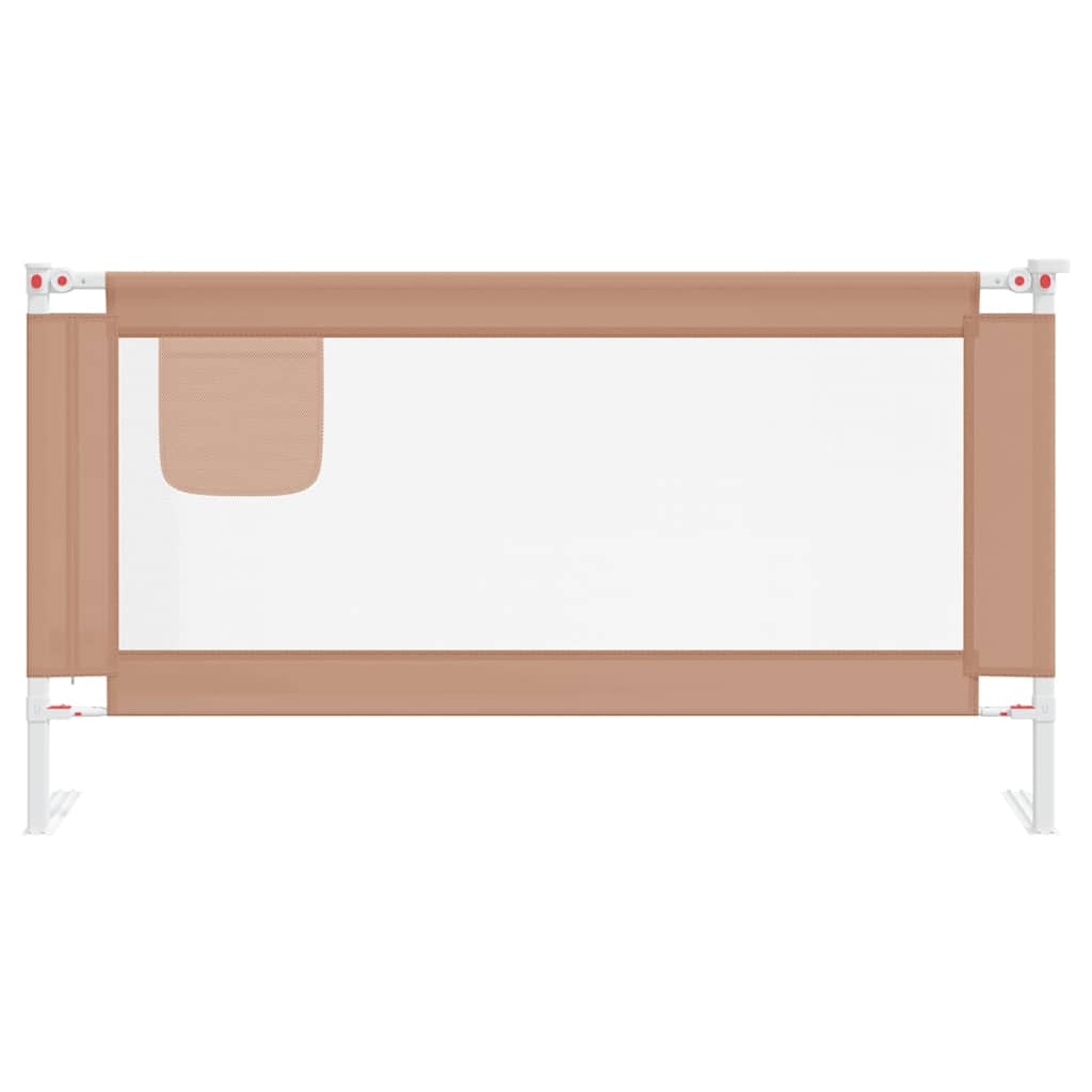 Barra segur. p/ cama infantil tecido 160x25cm cinza-acastanhado