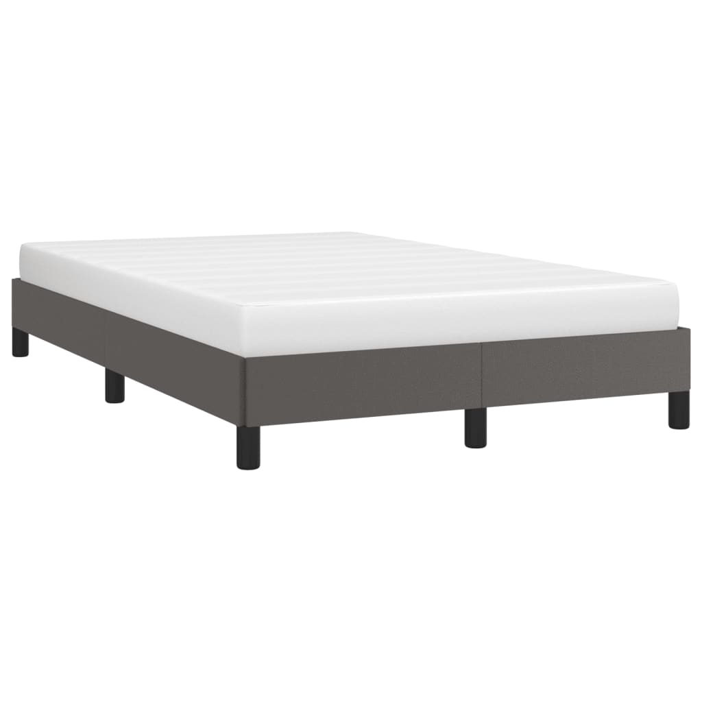Estrutura de cama 120x200 cm couro artificial cinzento