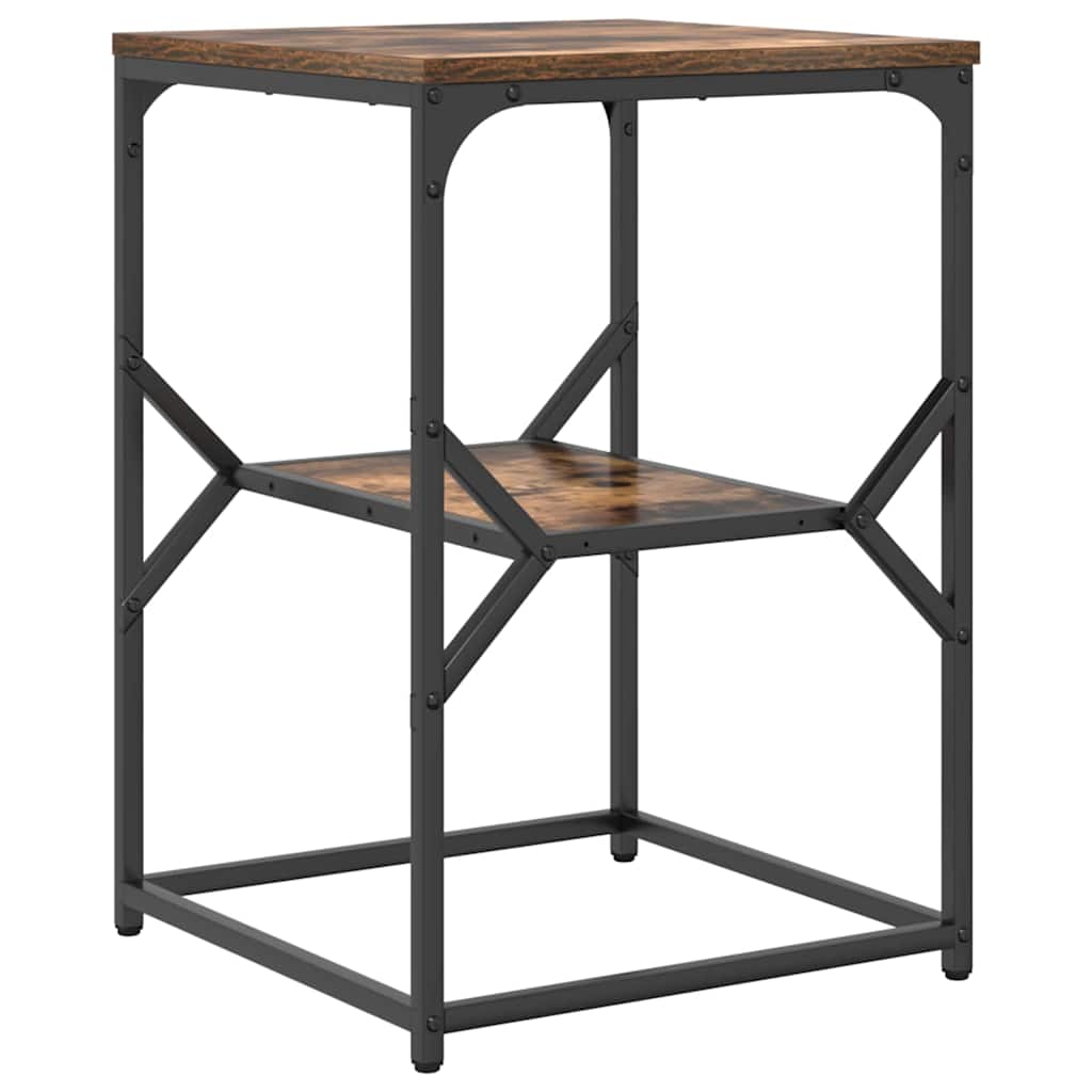 Mesa lateral carvalho defumado 41 x 40 x 60 cm