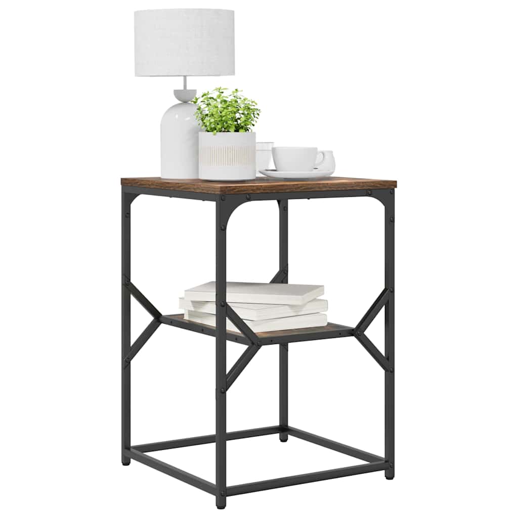 Mesa lateral carvalho defumado 41 x 40 x 60 cm
