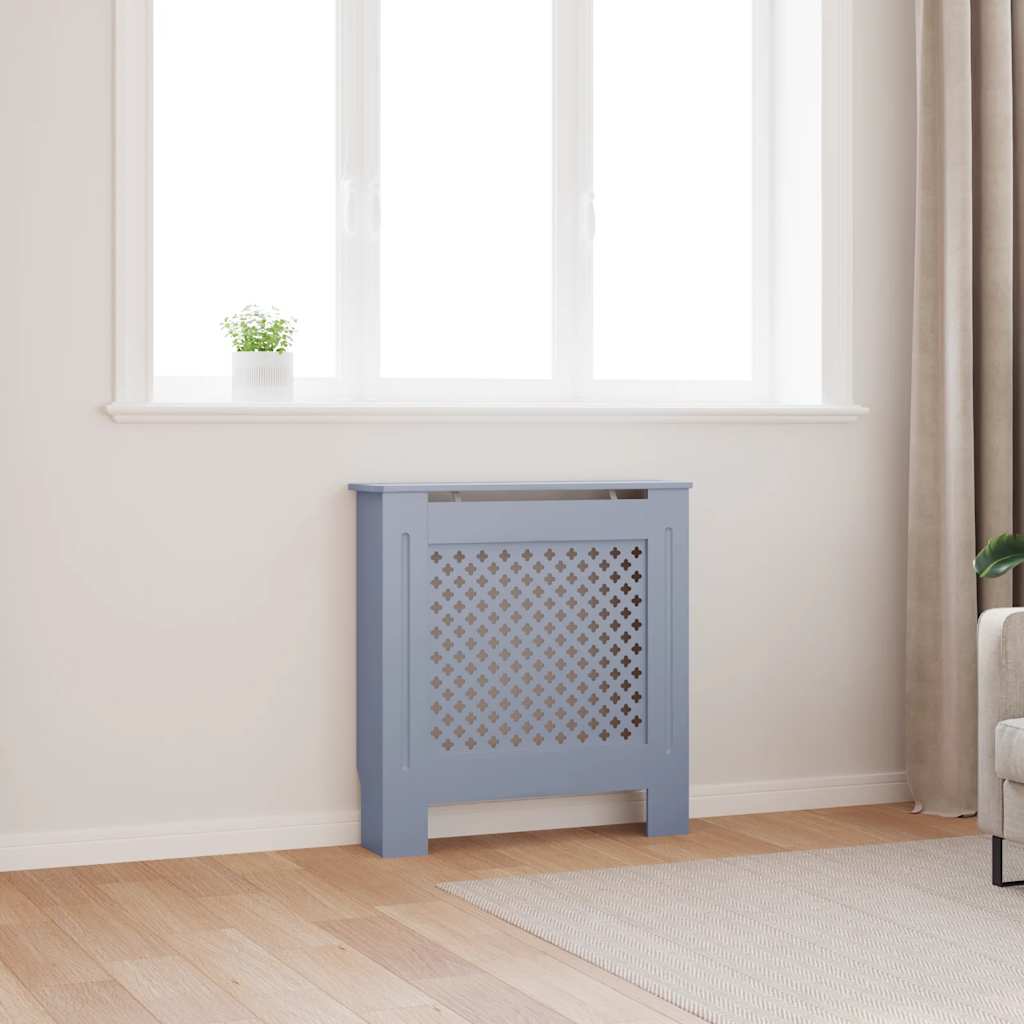 Cobertura de radiador MDF 78 cm cinzento