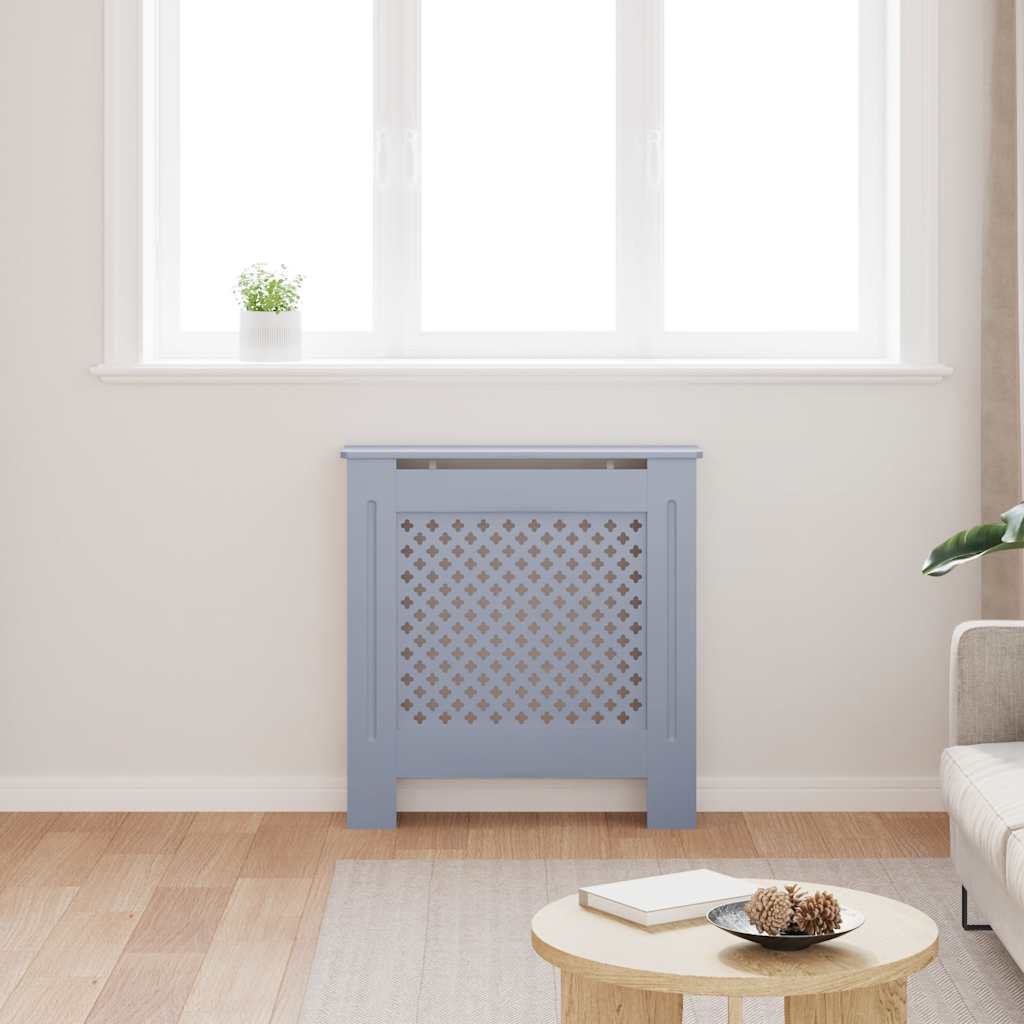 Cobertura de radiador MDF 78 cm cinzento