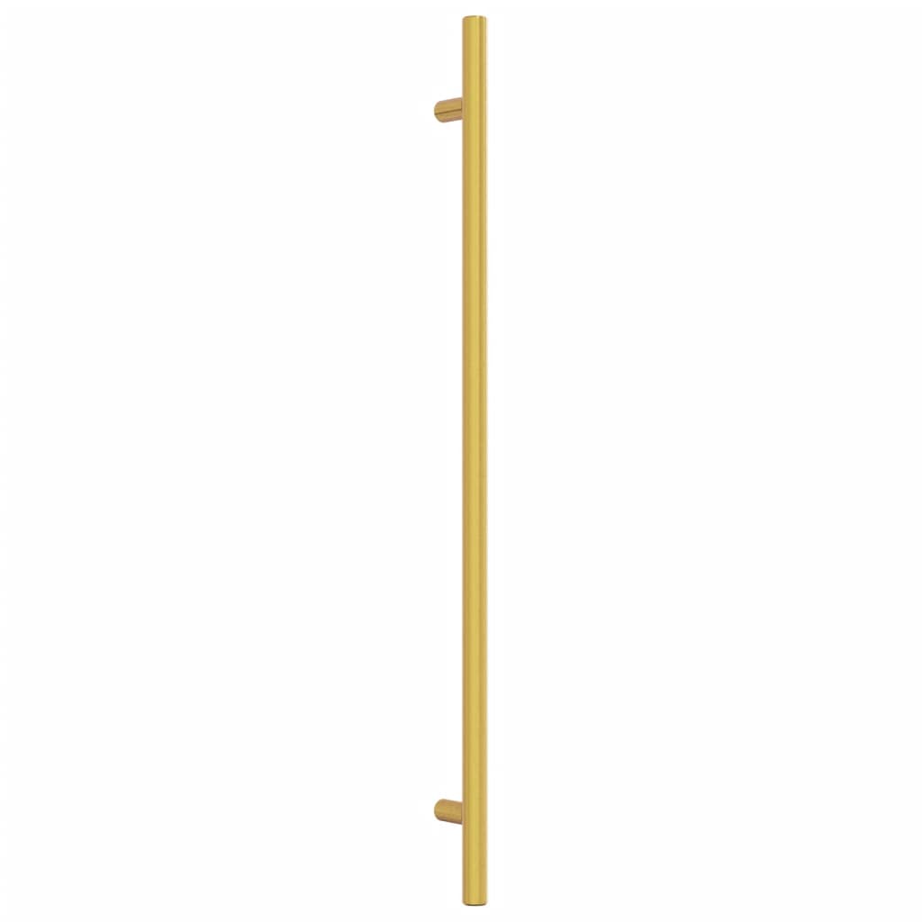 Puxadores para móveis 10 pcs 320 mm aço inoxidável dourado
