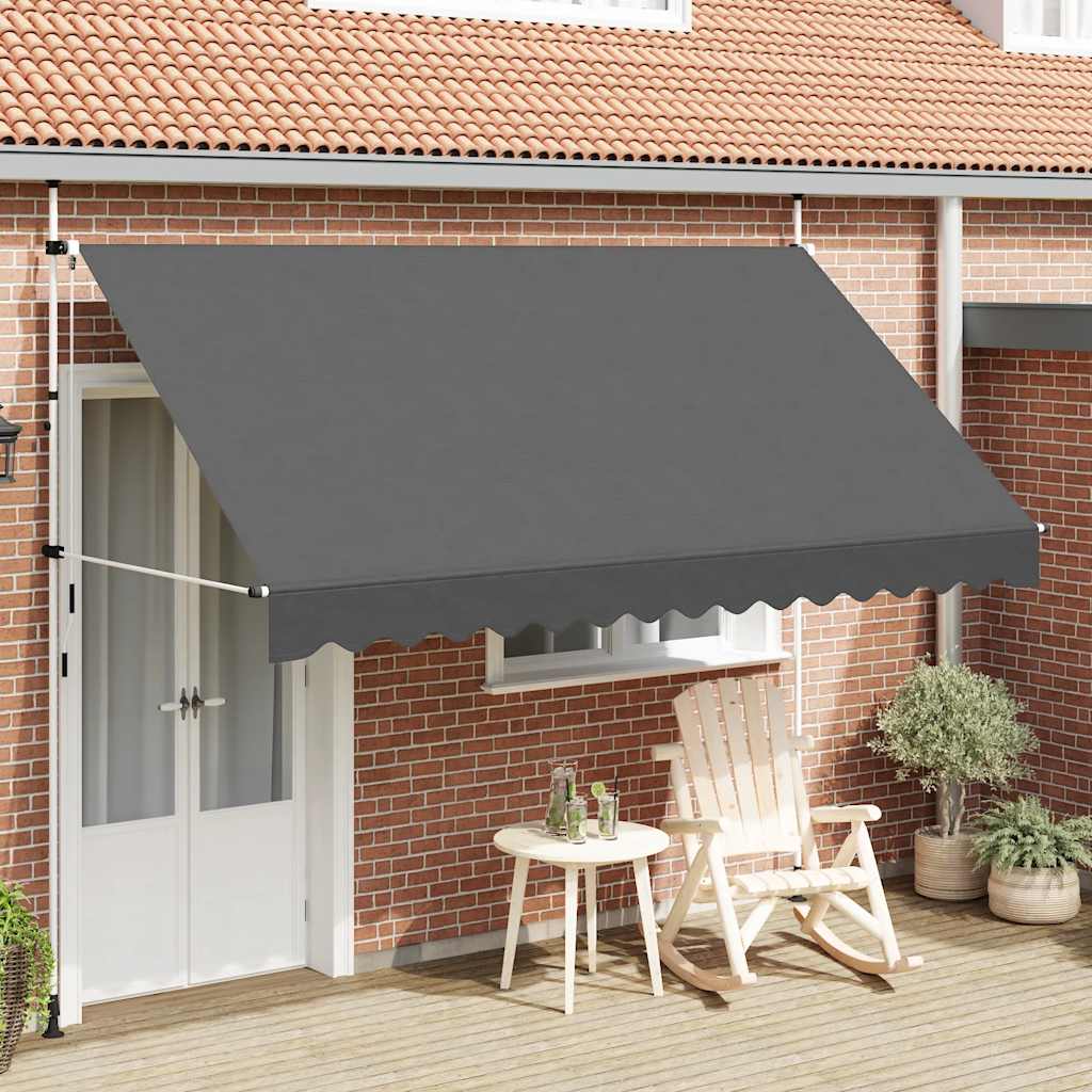 Toldo retrátil manual 350 cm antracite