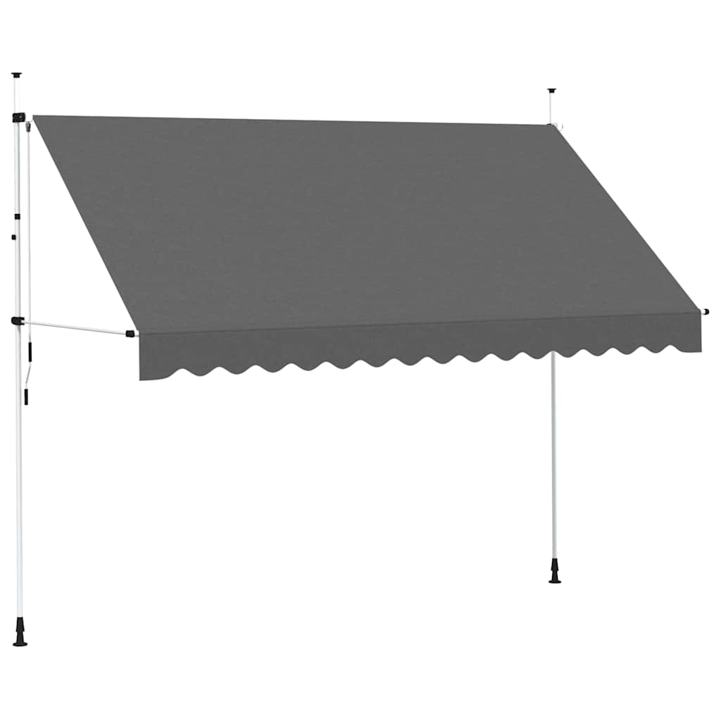 Toldo retrátil manual 350 cm antracite
