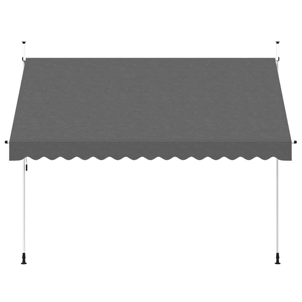 Toldo retrátil manual 350 cm antracite